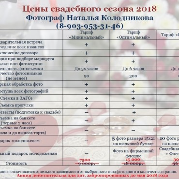 Фотография #782101, свадебная фотосъемка, автор: Наталья Колодникова